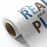 Let’s Read and Play Typography Art – Kids Room Wall Decor