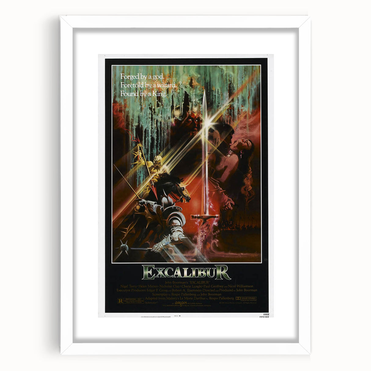 Retro Excalibur Fantasy Poster - Vintage 80s Movie Wall Art
