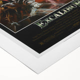 Retro Excalibur Fantasy Poster - Vintage 80s Movie Wall Art