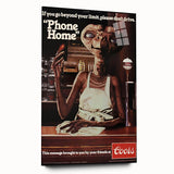 Coors Beer Retro Poster - E.T. "Phone Home" Vintage Ad Art