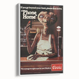Coors Beer Retro Poster - E.T. "Phone Home" Vintage Ad Art