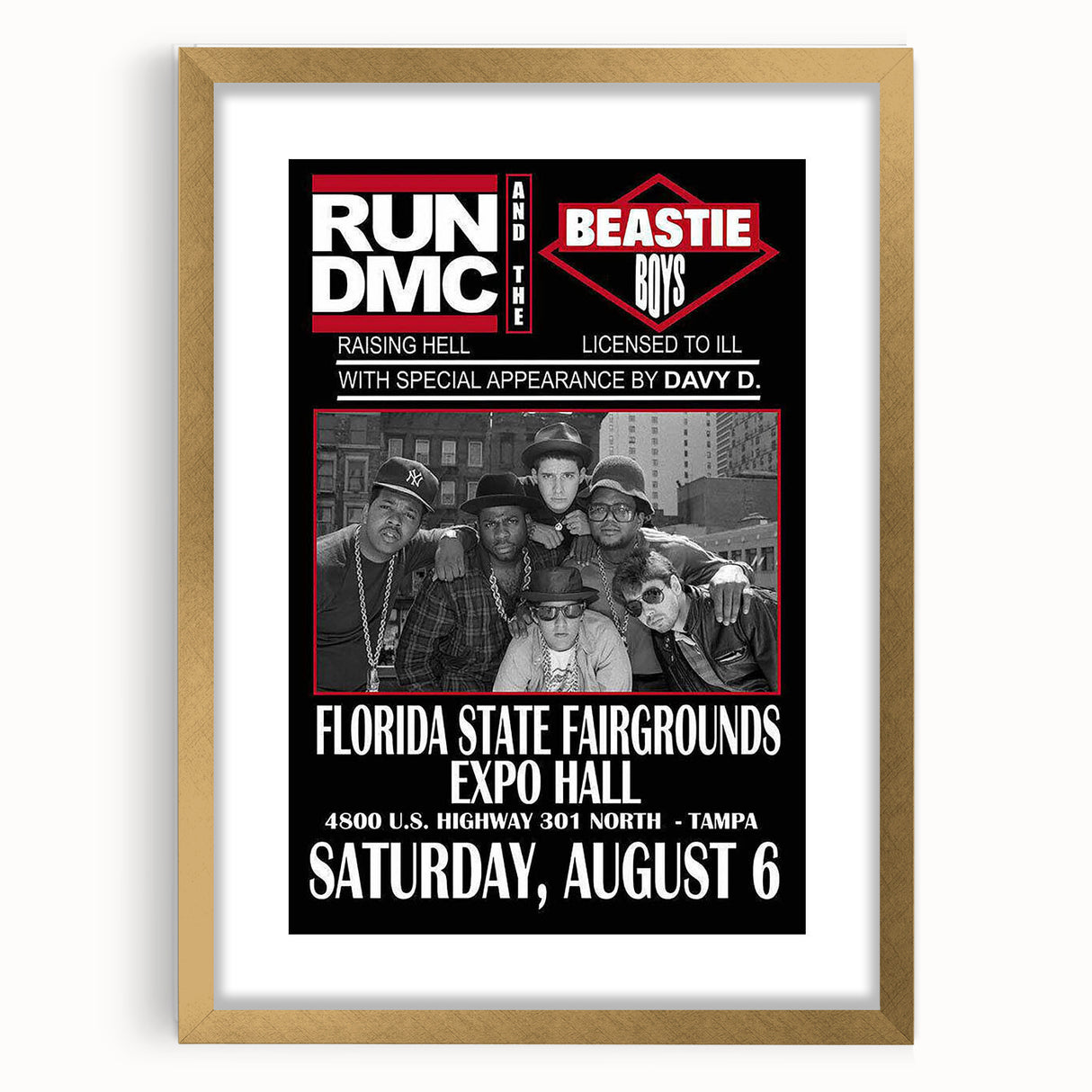 Run-DMC & Beastie Boys Poster – Retro Hip-Hop Wall Art