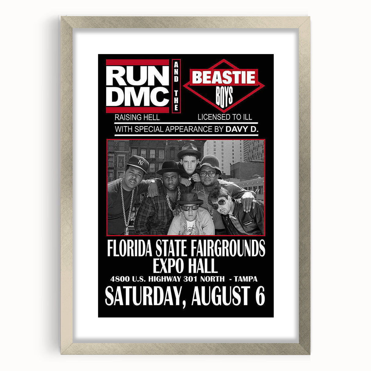 Run-DMC & Beastie Boys Poster – Retro Hip-Hop Wall Art