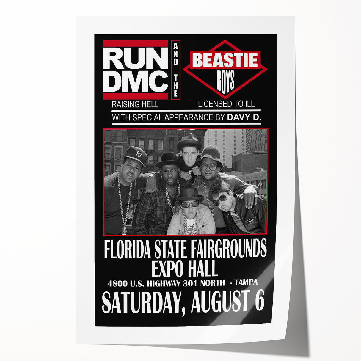 Run-DMC & Beastie Boys Poster – Retro Hip-Hop Wall Art