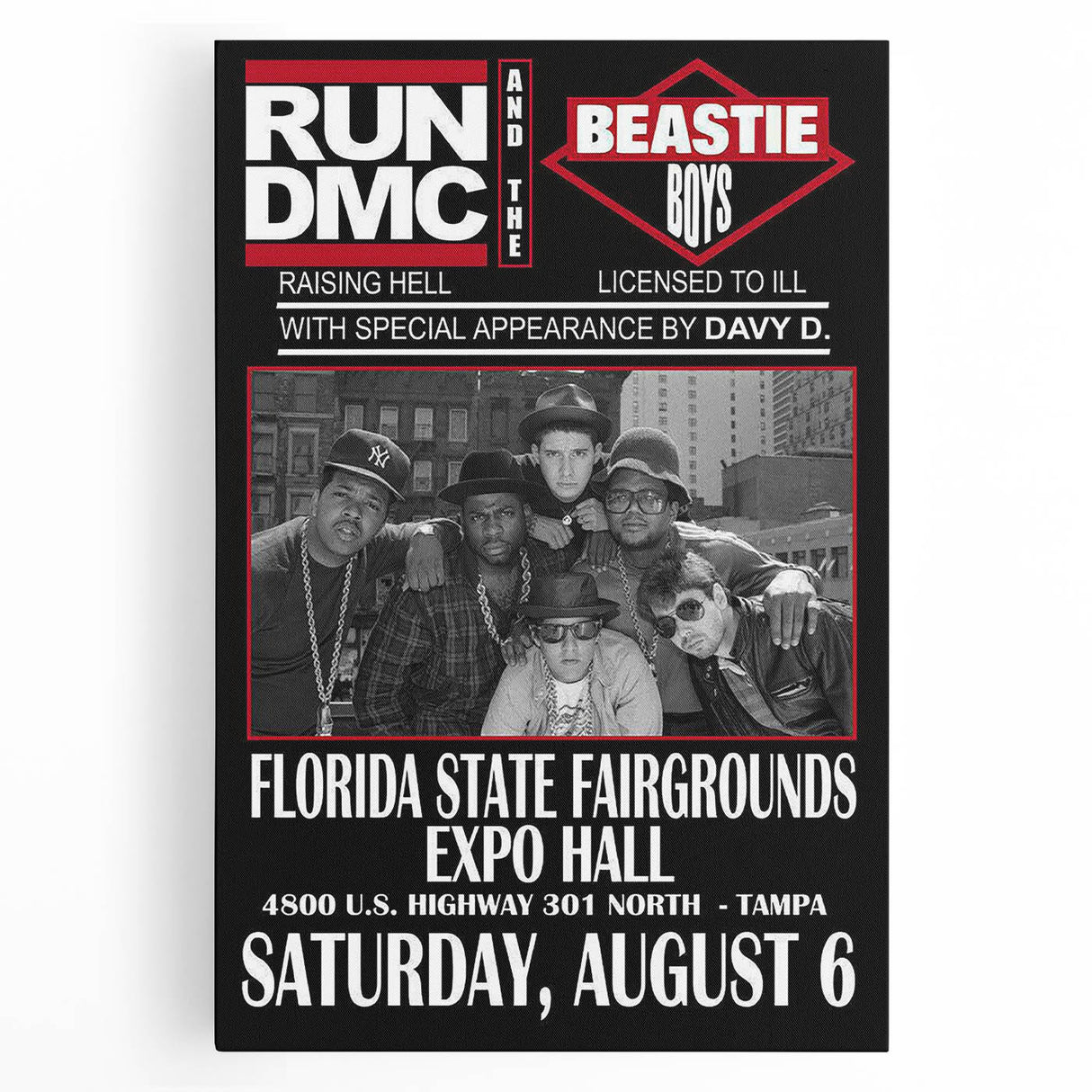 Run-DMC & Beastie Boys Poster – Retro Hip-Hop Wall Art
