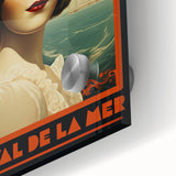 Retro Carnival at the Sea Poster – Vintage Maritime Art Print