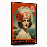 Retro Carnival at the Sea Poster – Vintage Maritime Art Print