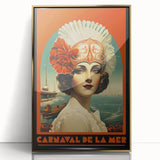 Retro Carnival at the Sea Poster – Vintage Maritime Art Print