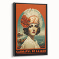 Retro Carnival at the Sea Poster – Vintage Maritime Art Print