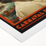 Retro Carnival at the Sea Poster – Vintage Maritime Art Print