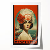 Retro Carnival at the Sea Poster – Vintage Maritime Art Print