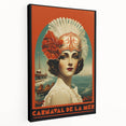 Retro Carnival at the Sea Poster – Vintage Maritime Art Print