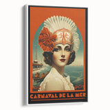 Retro Carnival at the Sea Poster – Vintage Maritime Art Print