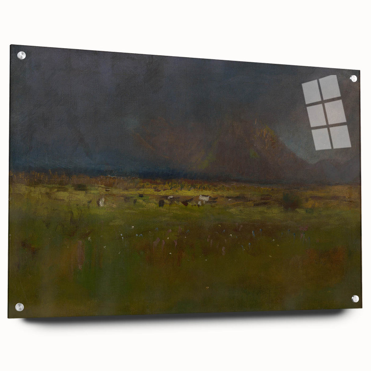 Realism Art Print - Tatras Before a Storm by László Mednyánszky Canvas