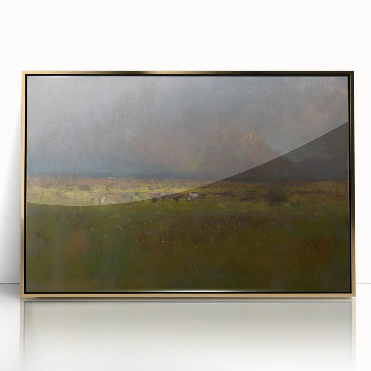 Realism Art Print - Tatras Before a Storm by László Mednyánszky Canvas