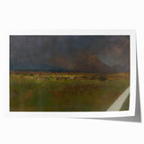 Realism Art Print - Tatras Before a Storm by László Mednyánszky Canvas