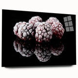 Frozen Blackberry Art – Elegant Food Photography Kitchen Print