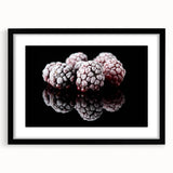 Frozen Blackberry Art – Elegant Food Photography Kitchen Print