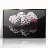 Frozen Blackberry Art – Elegant Food Photography Kitchen Print