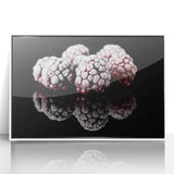 Frozen Blackberry Art – Elegant Food Photography Kitchen Print