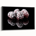 Frozen Blackberry Art – Elegant Food Photography Kitchen Print