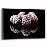 Frozen Blackberry Art – Elegant Food Photography Kitchen Print