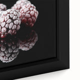 Frozen Blackberry Art – Elegant Food Photography Kitchen Print