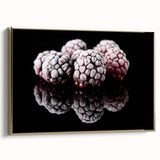 Frozen Blackberry Art – Elegant Food Photography Kitchen Print