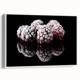 Frozen Blackberry Art – Elegant Food Photography Kitchen Print