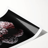 Frozen Blackberry Art – Elegant Food Photography Kitchen Print