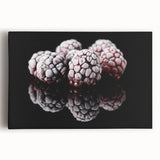 Frozen Blackberry Art – Elegant Food Photography Kitchen Print