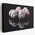 Frozen Blackberry Art – Elegant Food Photography Kitchen Print