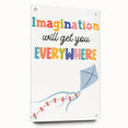 Imagination Wall Art - Kids Inspirational Learning Room Decor