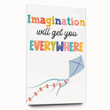 Imagination Wall Art - Kids Inspirational Learning Room Decor