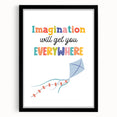 Imagination Wall Art - Kids Inspirational Learning Room Decor