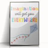 Imagination Wall Art - Kids Inspirational Learning Room Decor