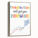 Imagination Wall Art - Kids Inspirational Learning Room Decor