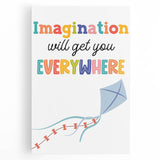 Imagination Wall Art - Kids Inspirational Learning Room Decor