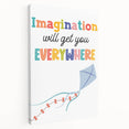 Imagination Wall Art - Kids Inspirational Learning Room Decor