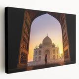 Large canvas print of a vibrant Indian landscape, ideal for kitchen wall art.