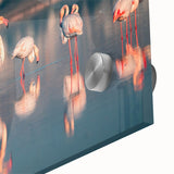 Large abstract wall art depicting a European Cyprus landscape in muted earth tones on acrylic glass.