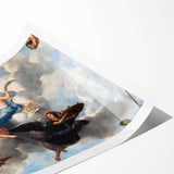 Extra large wall art featuring line art flowers in neutral tones, ideal for large living room decor.