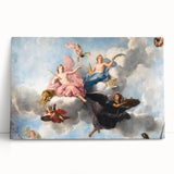 Black and white stretched canvas of Paris scenery, ideal for kitchen wall art.