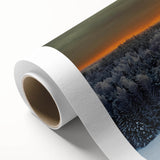 Art Deco style poster of a European scenery in pastel shades, rolled canvas, ideal for nursery wall art.