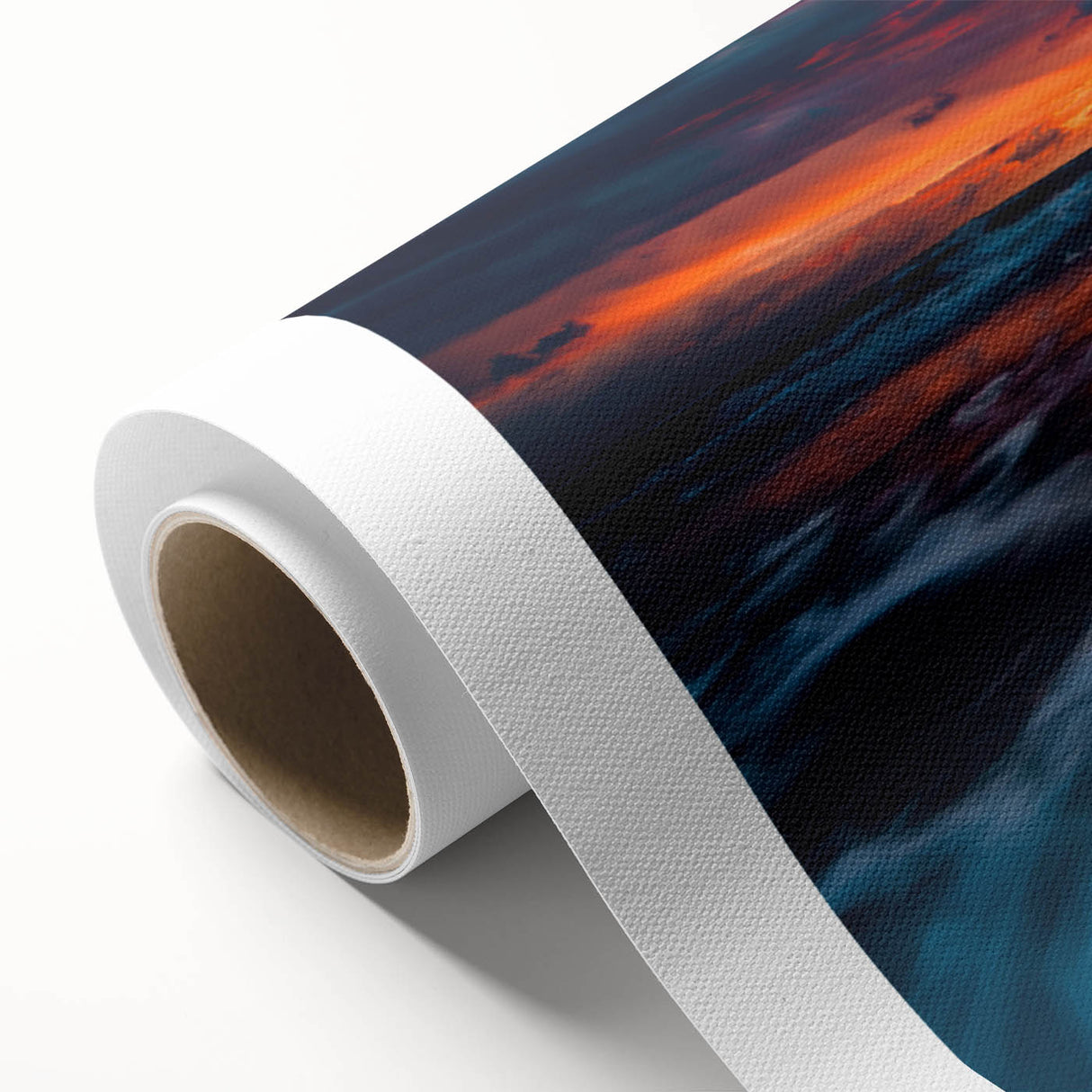 Art Deco poster of a serene Lithuanian landscape on rolled canvas, ideal for nursery wall art.