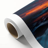 Art Deco poster of a serene Lithuanian landscape on rolled canvas, ideal for nursery wall art.