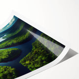 Extra large wall art featuring line art flowers in muted earth tones on rolled print, suitable for large living room decor.