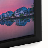 Extra large framed canvas featuring a textured depiction of a vibrant Connecticut landscape, ideal for living room decor.