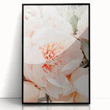 Large abstract wall art featuring mid-century modernist spring themes in vibrant green and yellow tones on a framed acrylic…