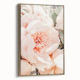 Framed canvas featuring a vintage landscape painting of spring with muted green and gold tones, ideal for bedroom wall art.